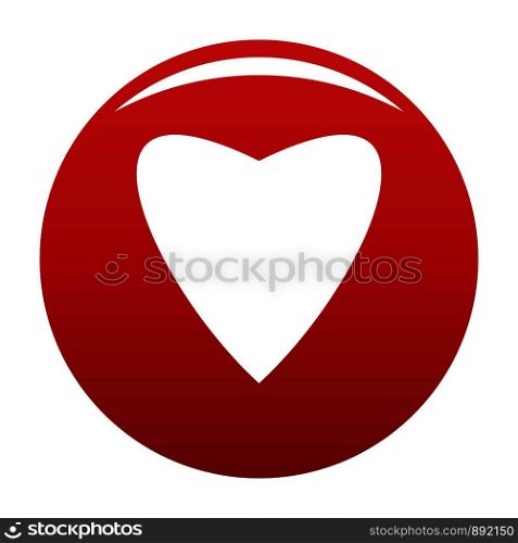 Proud heart icon. Simple illustration of proud heart vector icon for any design red. Proud heart icon vector red