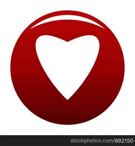 Proud heart icon. Simple illustration of proud heart vector icon for any design red. Proud heart icon vector red