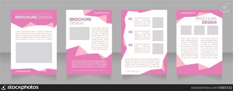 Providing advanced classes for students blank brochure layout design. Vertical poster template set with empty copy space for text. Premade corporate reports collection. Editable flyer paper pages. Providing advanced classes for students blank brochure layout design