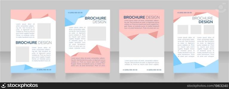 Providing extra help for students blank brochure layout design. Vertical poster template set with empty copy space for text. Premade corporate reports collection. Editable flyer paper pages. Providing extra help for students blank brochure layout design