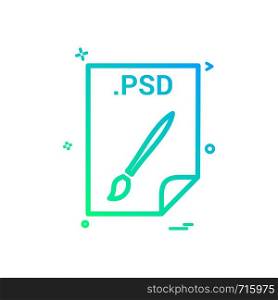 PSD application download file files format icon vector design