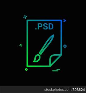 PSD application download file files format icon vector design
