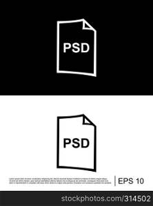 psd file format icon template