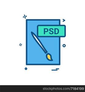 psd file format icon vector design