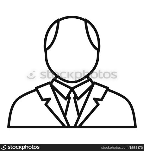 Psychologist icon. Outline psychologist vector icon for web design isolated on white background. Psychologist icon, outline style