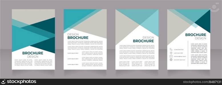 Psychology and behavior studies meeting blank brochure design. Template set with copy space for text. Premade corporate reports collection. Editable 4 paper pages. Montserrat font used. Psychology and behavior studies meeting blank brochure design