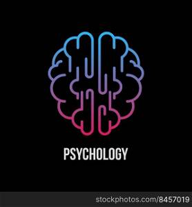 psychology logo vector illustration