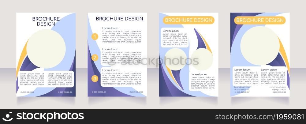 Public health issues awareness blank brochure layout design. Vertical poster template set with empty copy space for text. Premade corporate reports collection. Editable flyer paper pages. Public health issues awareness blank brochure layout design