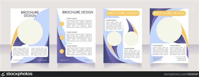 Public health issues awareness blank brochure layout design. Vertical poster template set with empty copy space for text. Premade corporate reports collection. Editable flyer paper pages. Public health issues awareness blank brochure layout design