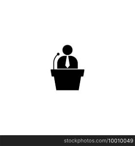Public speaker icon vector design illustration.