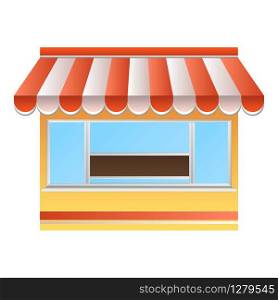 Public street shop icon. Cartoon of public street shop vector icon for web design isolated on white background. Public street shop icon, cartoon style