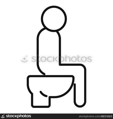 Public toilet icon outline vector. Male restroom. Bathroom design. Public toilet icon outline vector. Male restroom