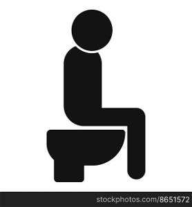 Public toilet icon simple vector. Male restroom. Bathroom design. Public toilet icon simple vector. Male restroom