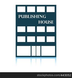 Publishing house icon. Shadow reflection design. Vector illustration.