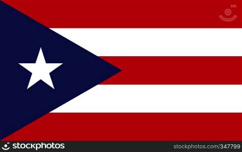 Puerto Rico flag image for any design in simple style. Puerto Rico flag image