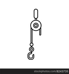 pulley icon logo vector design, this vector image can be used to create company logos and others