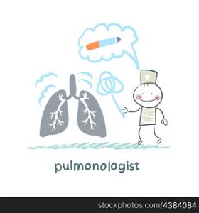 pulmonologist knocks dust from the human lung
