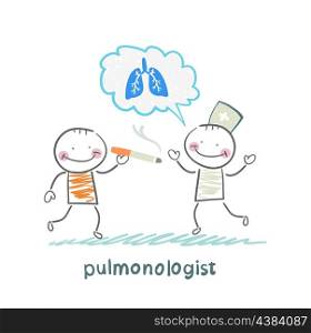 pulmonologist pulmonologist says lung patient who smokes