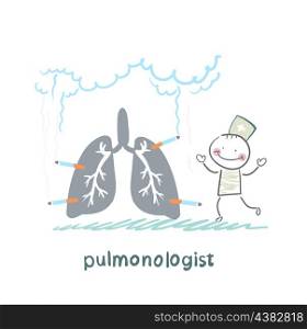 pulmonologist with light smoker