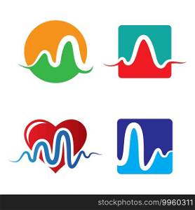 Pulse logo images illustration design