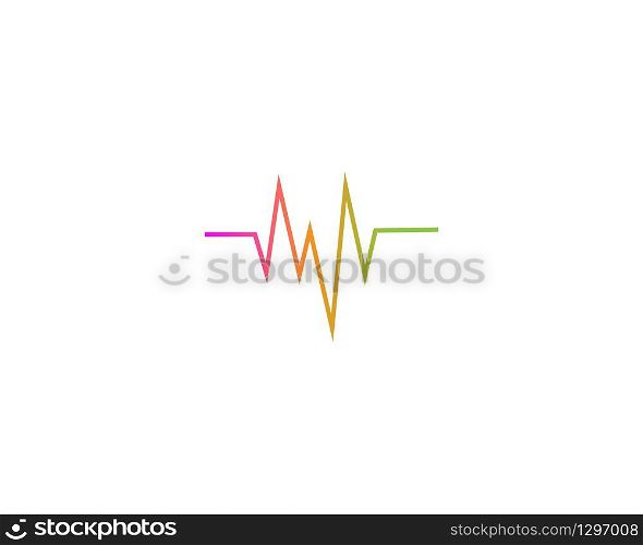 pulse logo vector template