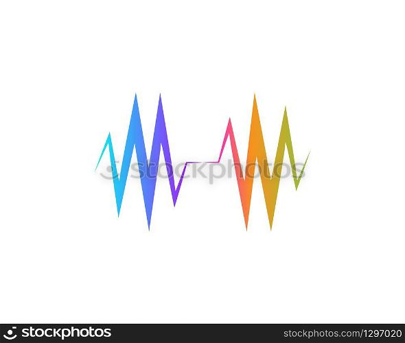 pulse logo vector template