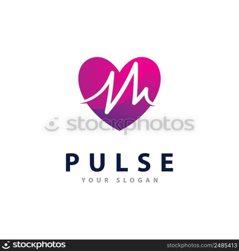 Pulse Wave logo Vector. Creative Sound waves logo concept design template