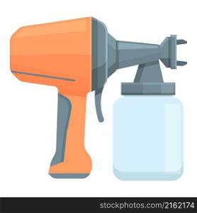 Pulverizer sprayer icon cartoon vector. Spray gun. Air painter. Pulverizer sprayer icon cartoon vector. Spray gun