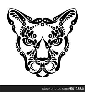 Puma tattoo, symbol decoration illustration