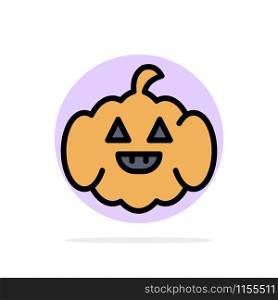 Pumpkin, American, Usa Abstract Circle Background Flat color Icon