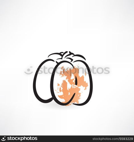 pumpkin grunge icon