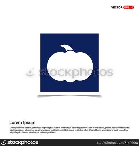 Pumpkin icon - Blue photo Frame