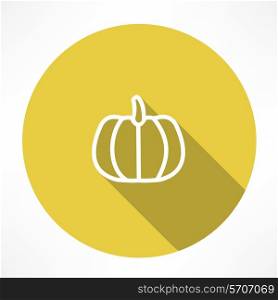 Pumpkin Icon. Flat modern style vector illustration
