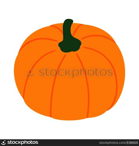 Pumpkin icon in isometric 3d style on a white background. Pumpkin icon, isometric 3d style