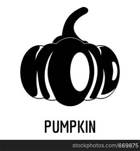 Pumpkin icon. Simple illustration of pumpkin vector icon for web. Pumpkin icon, simple style.