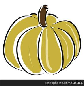 Pumpkin illustration vector on white background