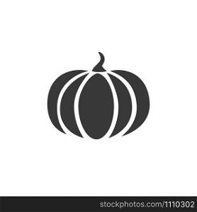 Pumpkin. Isolated icon. halloween and fall flat vector illustration