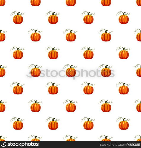 Pumpkin pattern seamless repeat in cartoon style vector illustration. Pumpkin pattern seamless