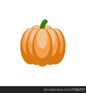 Pumpkin vector icon isolated on white background