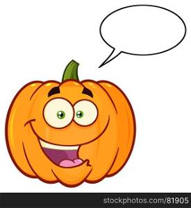 Pumpkin Vegetables Cartoon Emoji Face Character With Expression