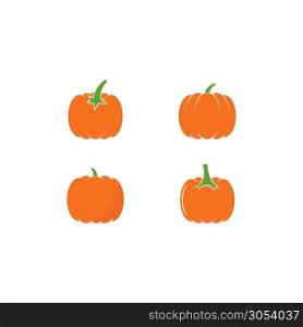 Pumpkins logo vector icon illustration design
