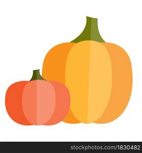 Pumpkins on white background set. Thanksgiving day. Family time. October food. Vector illustration. Stock image. EPS 10.. Pumpkins on white background set. Thanksgiving day. Family time. October food. Vector illustration. Stock image.