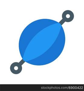punch ball, icon on isolated background
