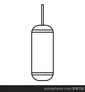 Punching bag icon. Outline illustration of punching bag vector icon for web. Punching bag icon, outline style