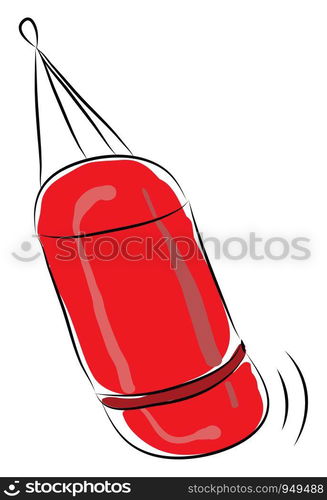 Punching bag illustration vector on white background