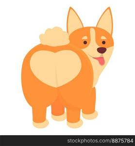 Puppy smile icon cartoon vector. Royal animal. Crown doggy. Puppy smile icon cartoon vector. Royal animal