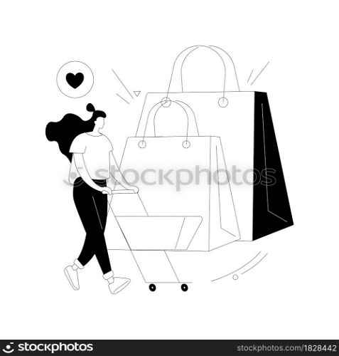 Purchasing habits abstract concept vector illustration. Generate consumer habit, marketing research, millennial purchasing preference, shopping, habitual buying behavior abstract metaphor.. Purchasing habits abstract concept vector illustration.