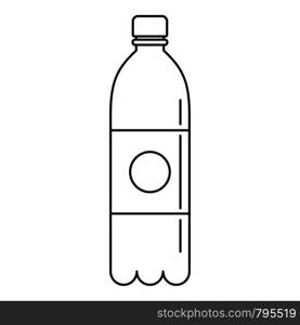 Pure water bottle icon. Outline pure water bottle vector icon for web design isolated on white background. Pure water bottle icon, outline style