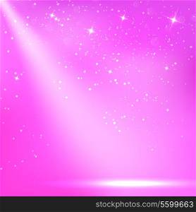 Purple a scenic with spotlight background. Vector illustrations