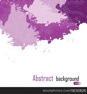 purple abstract paint splashes illustration. Vector background with place for your text.